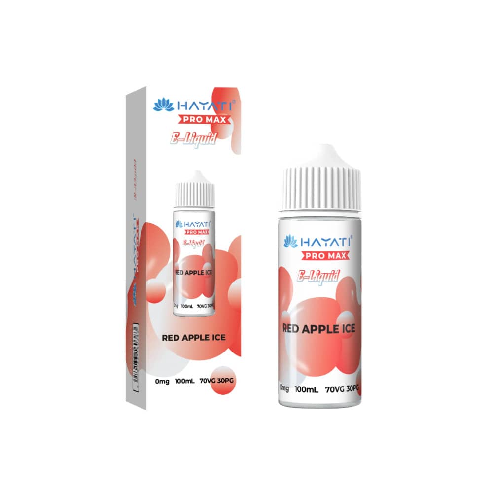 Hayati Pro Max 100ml E-Liquids 70/30 Red Apple Ice