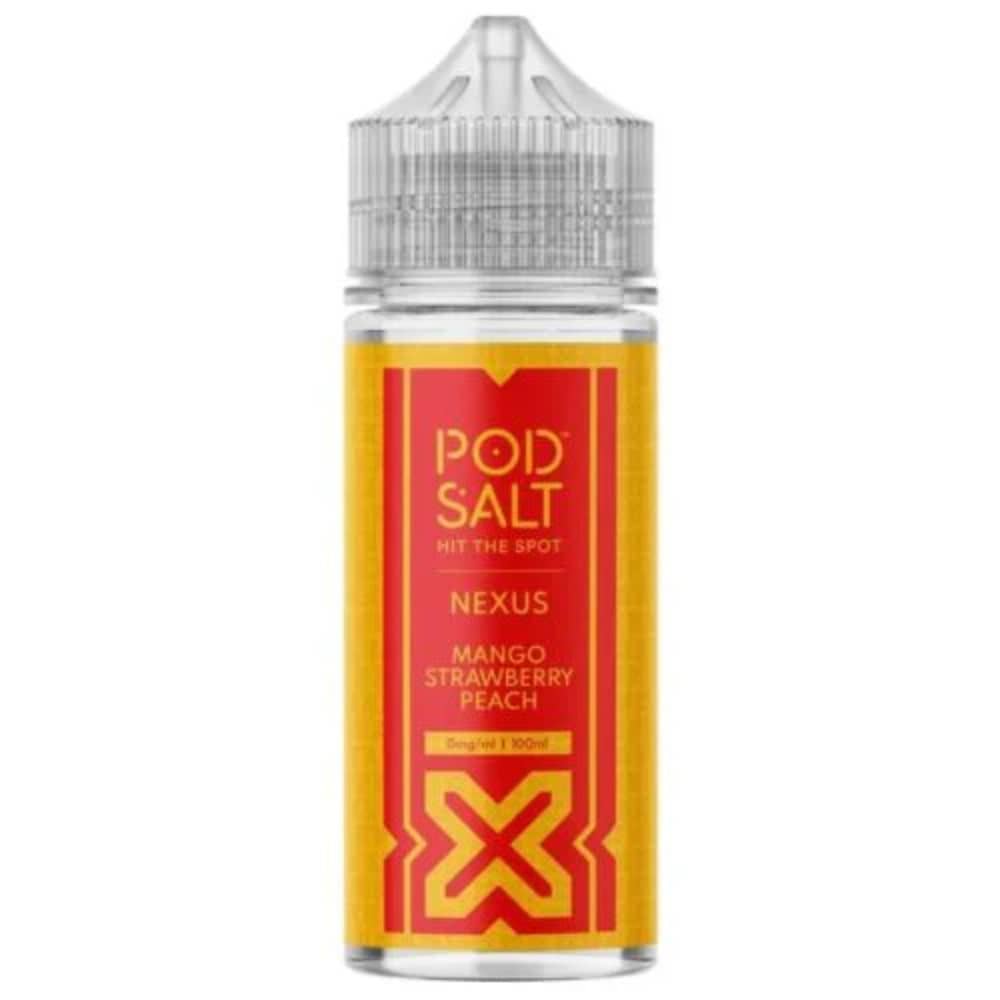 Pod Salt Nexus 100ml E-Liquids Mango Strawberry Peach