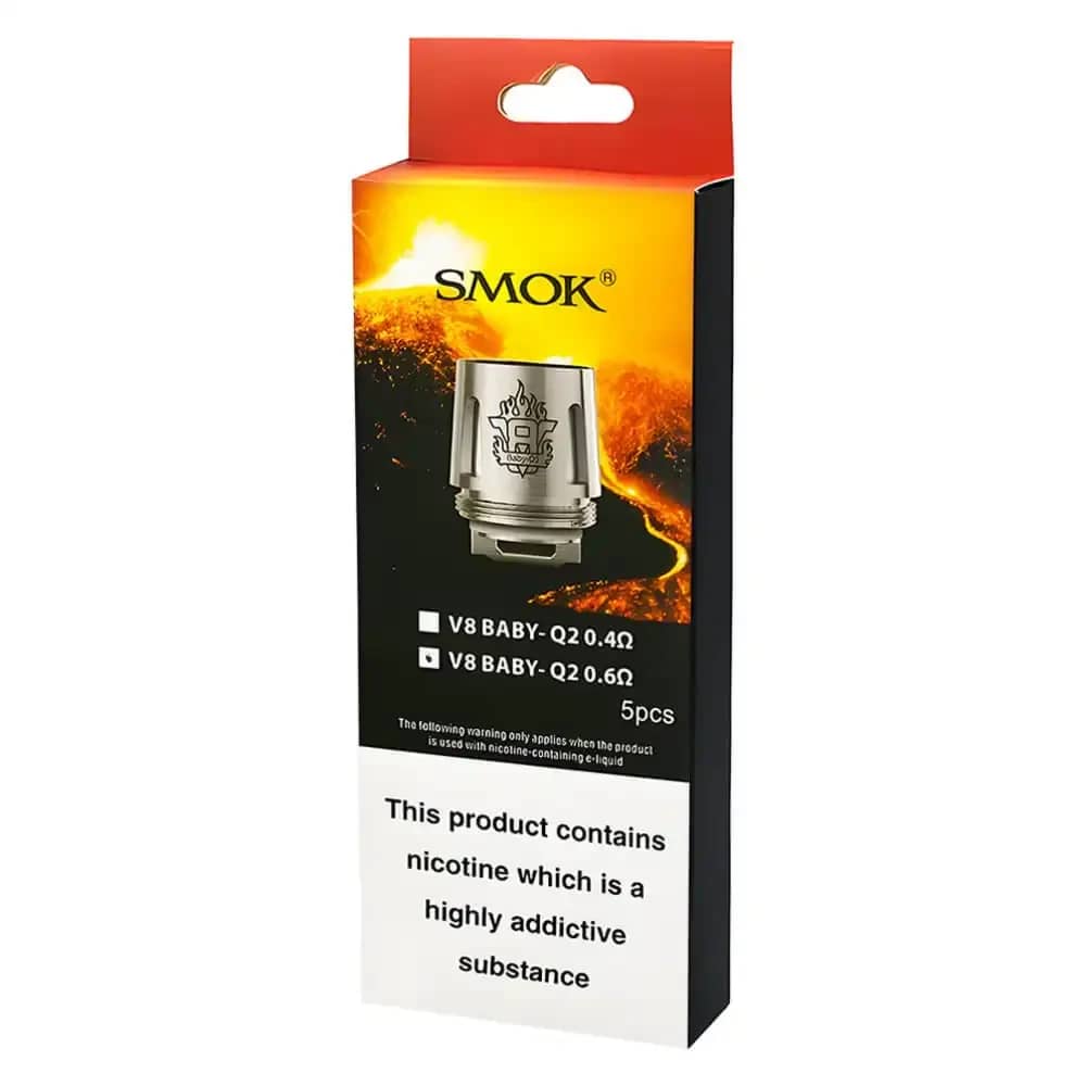 Smok V8 Baby Coils 5  Packs V2 Baby Q2 0.6ohm