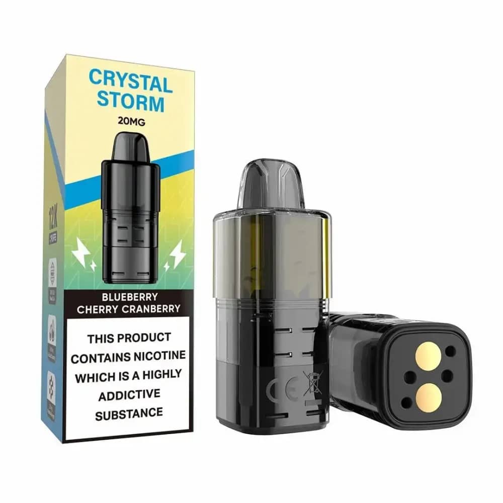 Crystal Strom Bar 12k Refill Pods Blueberry Cherry Cranberry