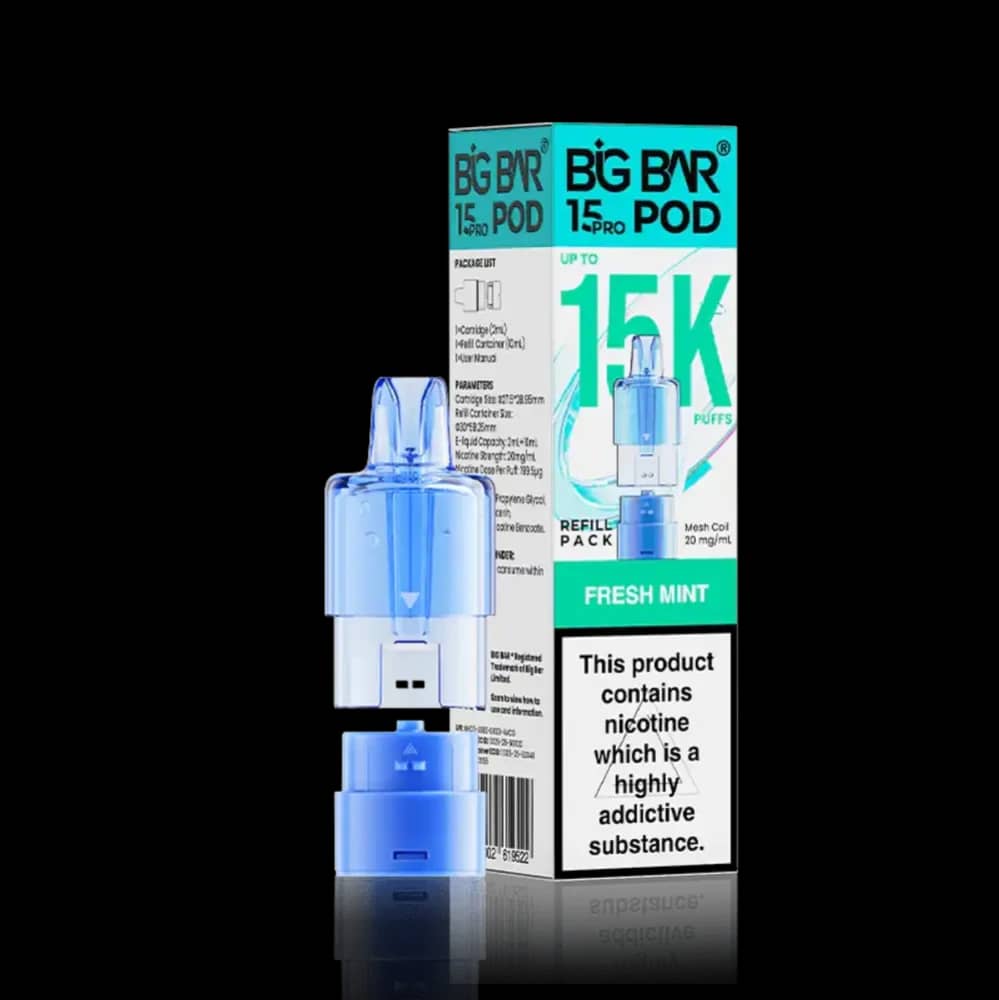 Big Bar Pro 15k Refill Pods Fresh Mint