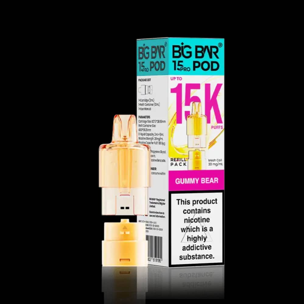 Big Bar Pro 15k Refill Pods Gummy Bear