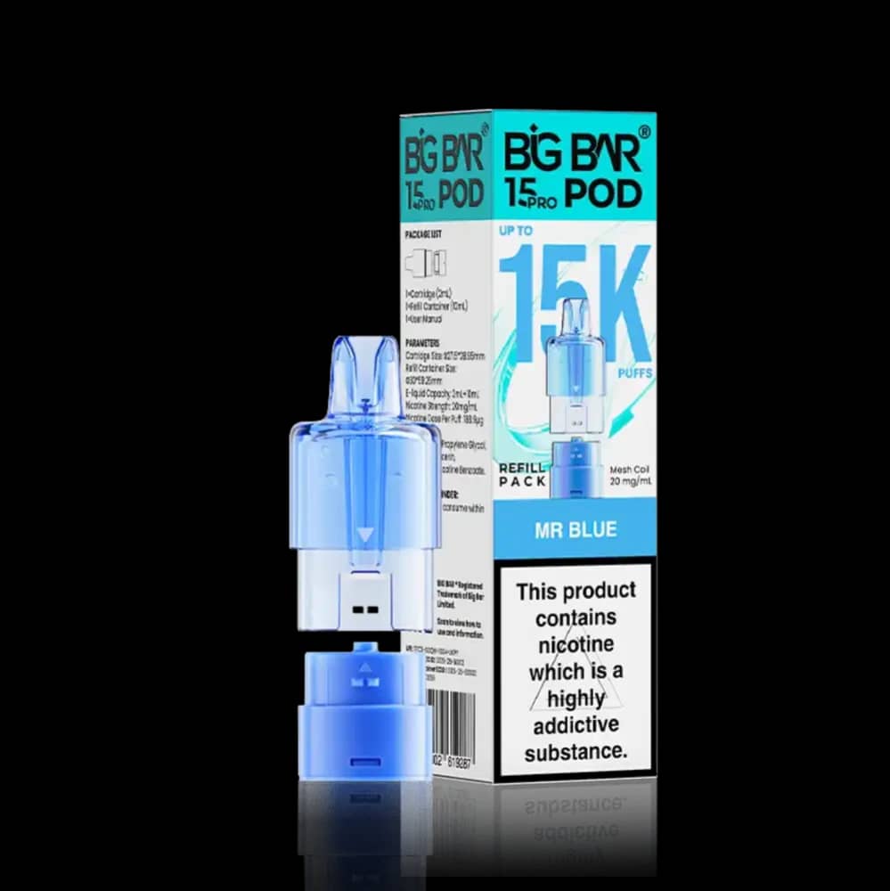 Big Bar Pro 15k Refill Pods Mr Blue