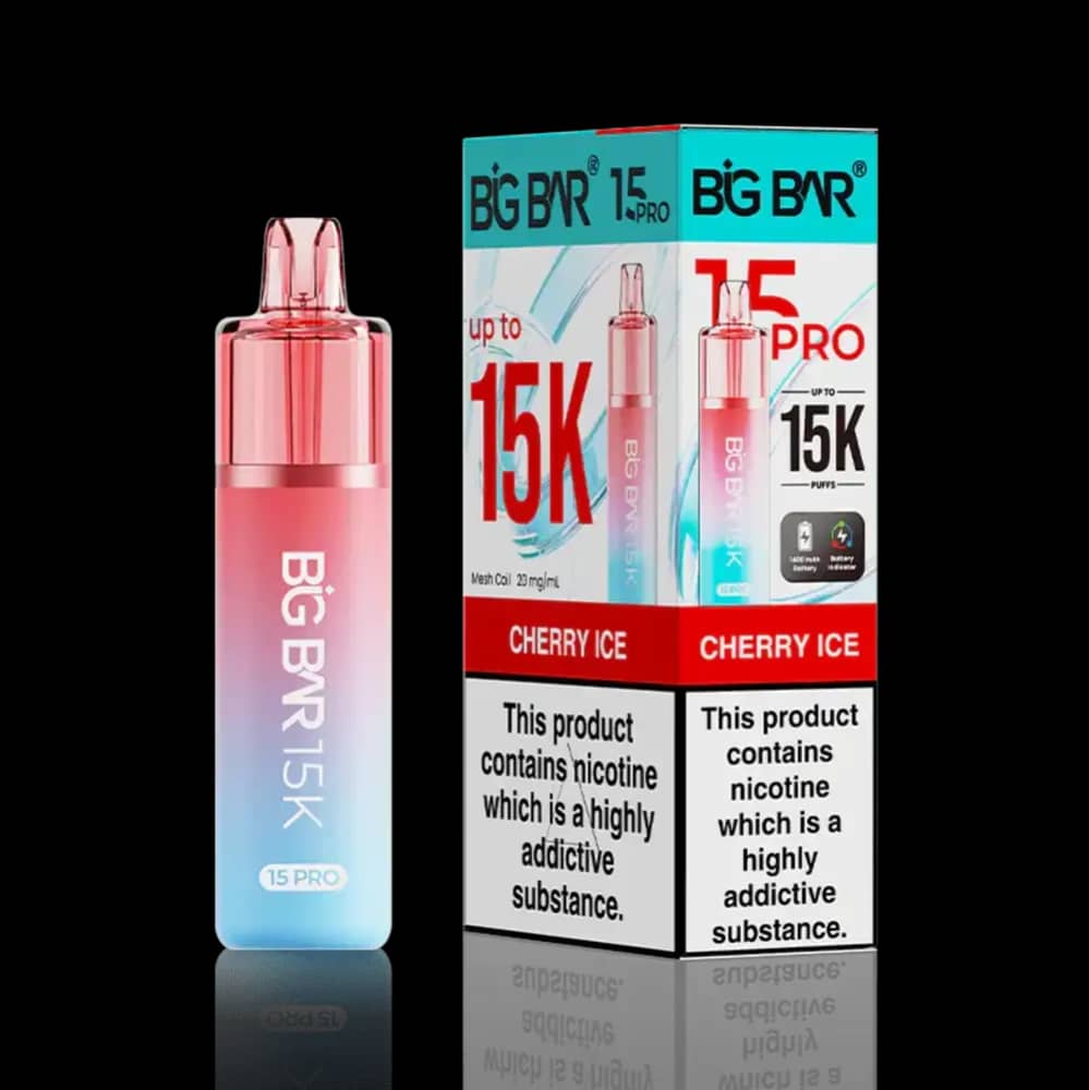 Big Bar Pro 15k Prefilled Vape Kit Cherry Ice