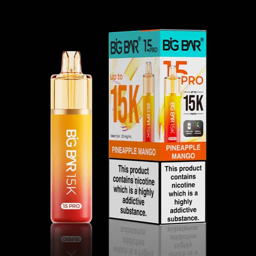 Big Bar Pro 15k Prefilled Vape Kit Pineapple Mango