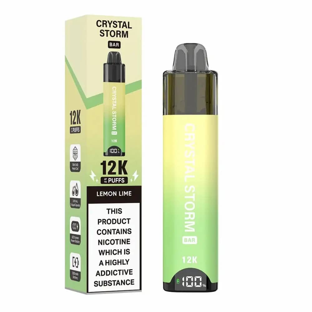 Crystal Strom Bar 12k Vape Kit Lemon & Lime