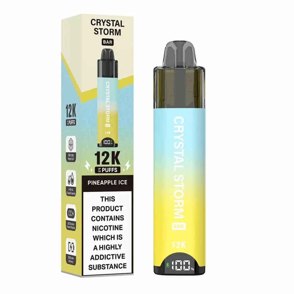 Crystal Strom Bar 12k Vape Kit Pineapple Ice