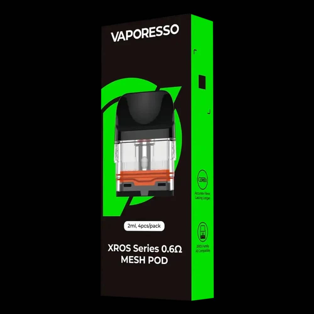 Vaporesso Xros Replacement Pods 4 Packs 0.6ohm Mesh Pod