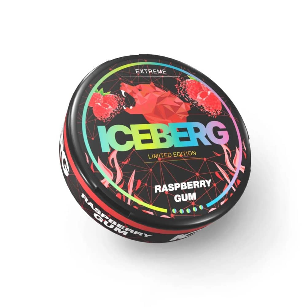 Iceberg Nicotine Pouches Raspberry Gum