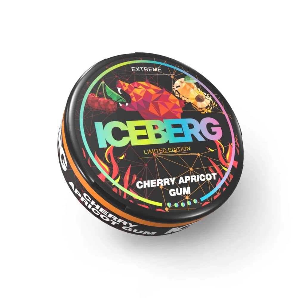Iceberg Nicotine Pouches Cherry Apricot Gum