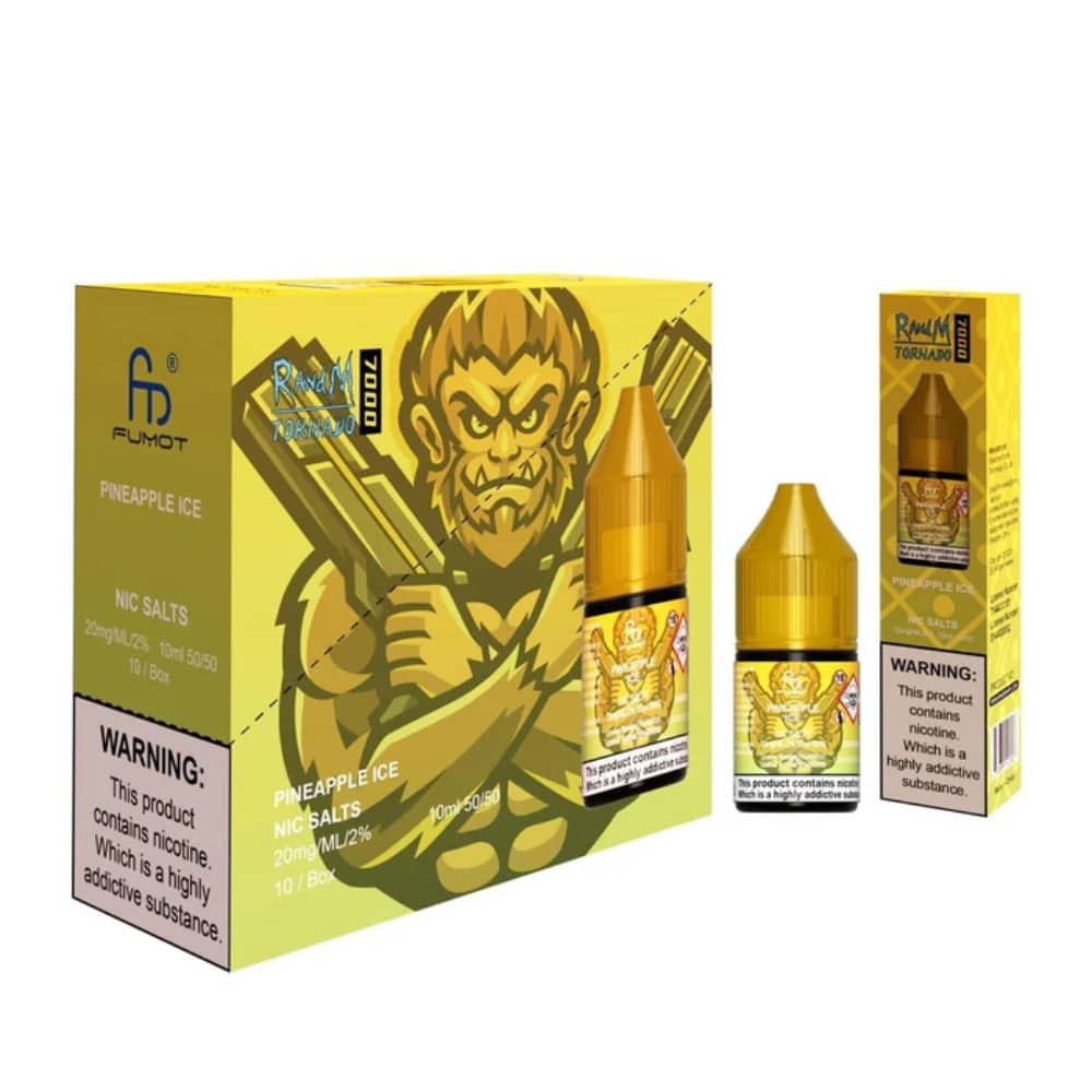 RandM 7000 Nic Salts E-Liquids 10ml Pineapple Ice
