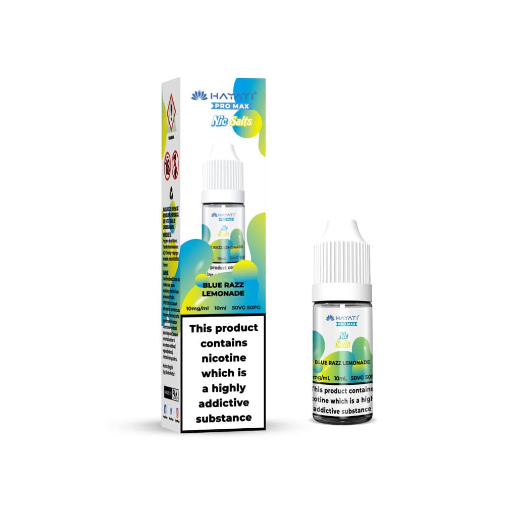 Hayati Pro Max Nic Salts E-Liquids 10ml Blue Razz Lemonade 10mg
