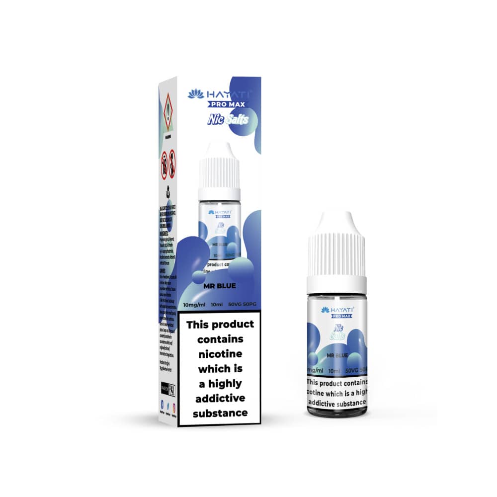 Hayati Pro Max Nic Salts E-Liquids 10ml Mr Blue 10mg