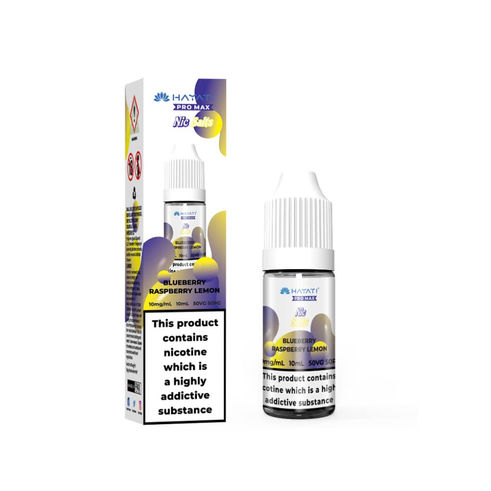 Hayati Pro Max Nic Salts E-Liquids 10ml Blueberry Raspberry Lemon 20mg