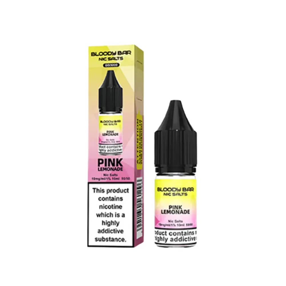 Bloody Bar Nic Salts e liquids 10ml Pink Lemonade 10mg