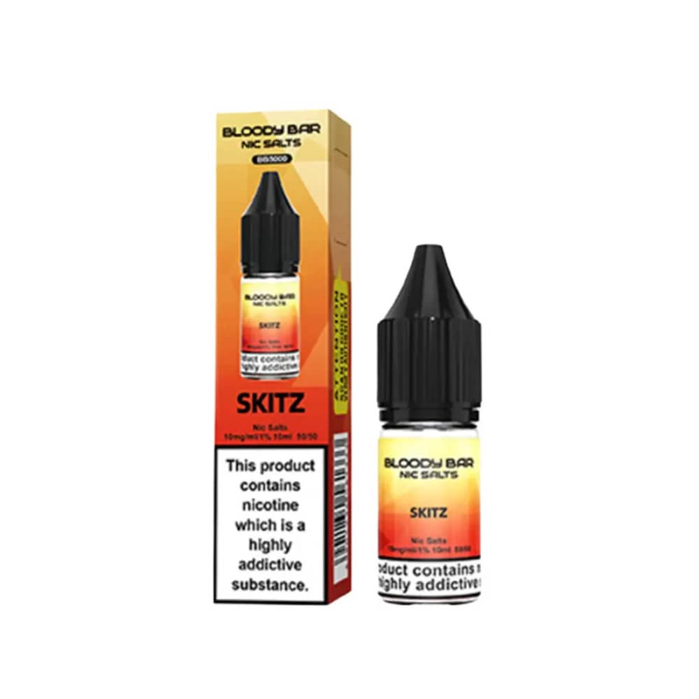 Bloody Bar Nic Salts e liquids 10ml Skitz 10mg