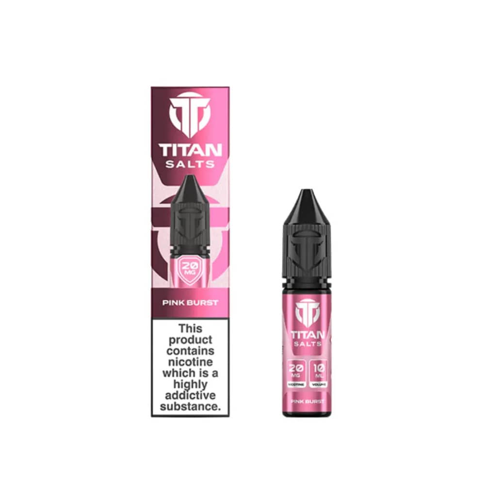 Titan Nic Salts e liquids 10ml Pink Burst 10mg