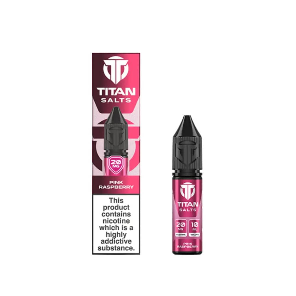 Titan Nic Salts e liquids 10ml Pink Raspberry 10mg