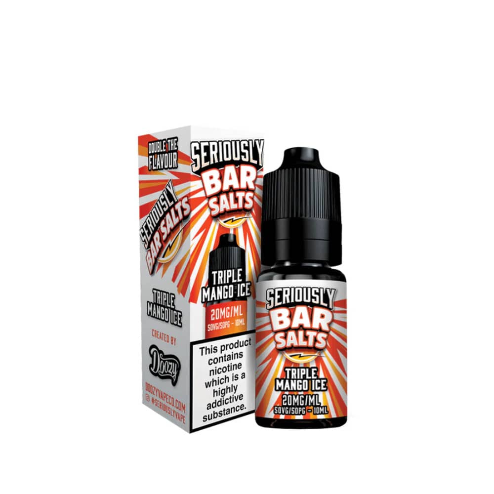 Doozy Seriously Bar Salts 10ml e liquids 10ml Triple Mango Ice 20mg