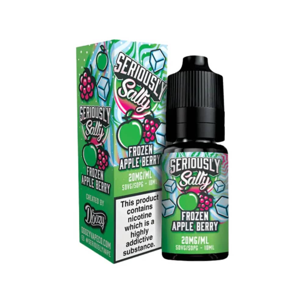 Doozy Seriously Salty Nic Salts e liquids 10ml Frozen Apple Berry 10mg