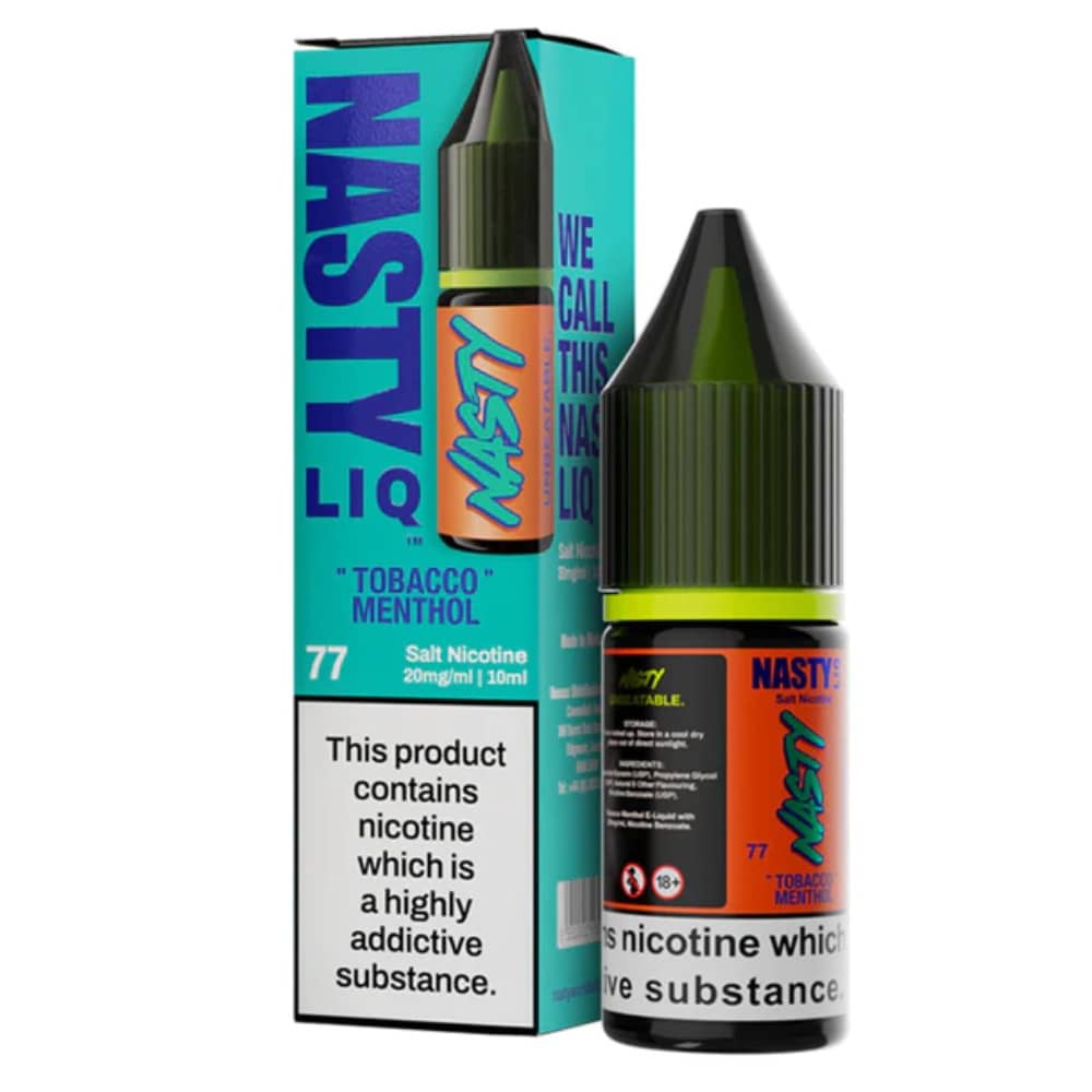 Nasty Liq Nic Salts e liquids 10ml Tobacco Menthol 20mg