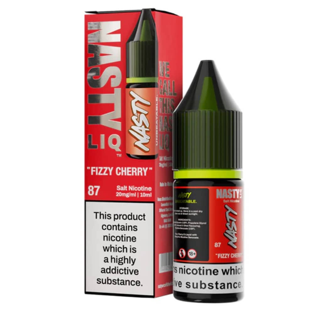 Nasty Liq Nic Salts e liquids 10ml Fizzy Cherry 20mg