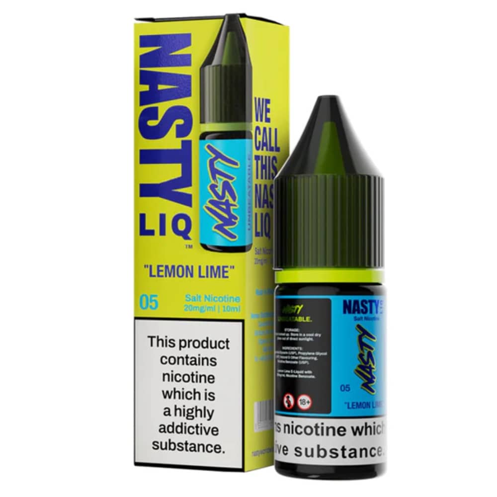 Nasty Liq Nic Salts e liquids 10ml Lemon Lime 10mg