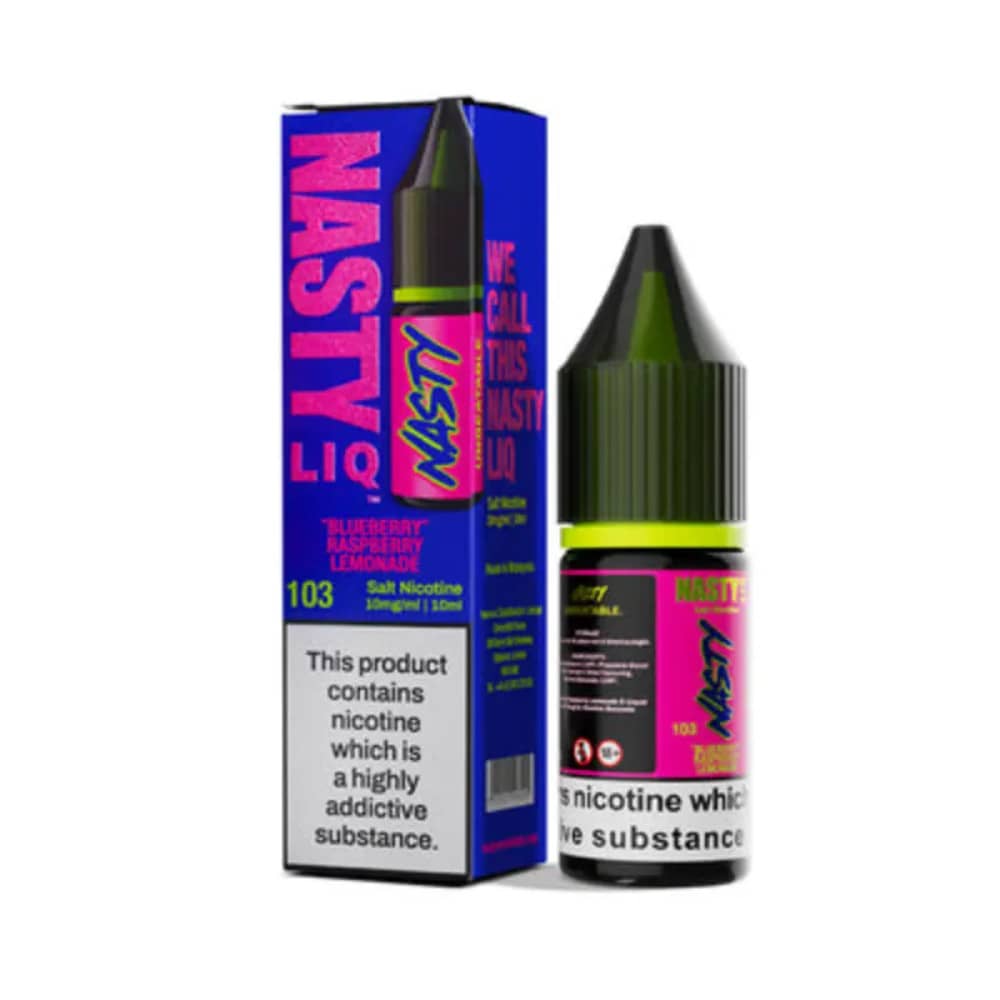 Nasty Liq Nic Salts e liquids 10ml Blue Raspberry Lemonade 20mg