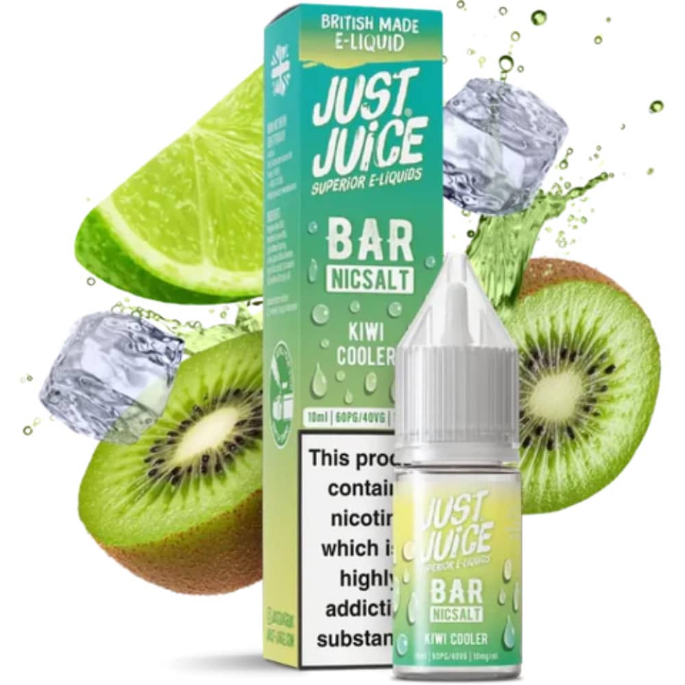 Just Juice Bar Nic Salts e liquids 10ml Kiwi Cooler 10mg