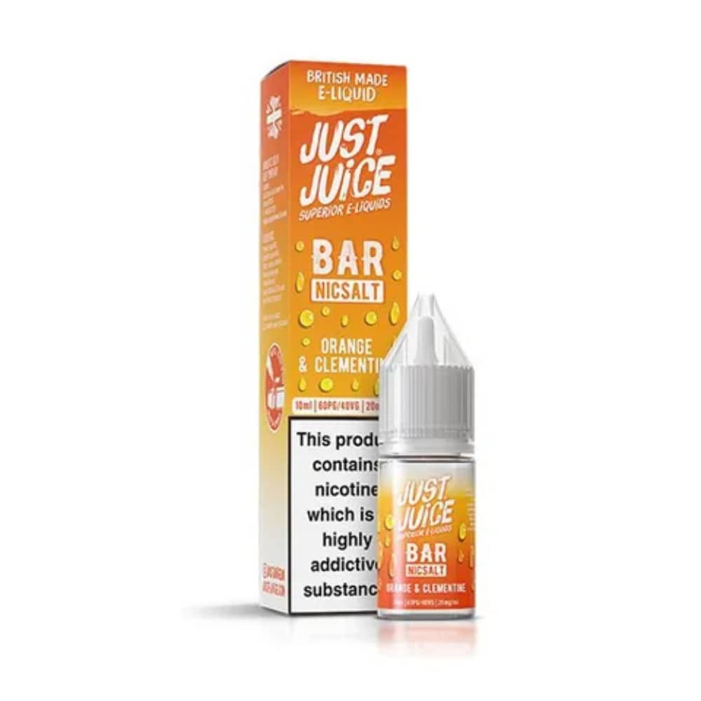 Just Juice Bar Nic Salts e liquids 10ml Orange Clementine 20mg