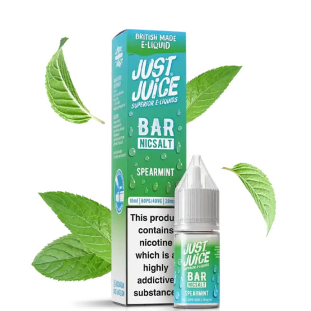 Just Juice Bar Nic Salts e liquids 10ml Spearmint 20mg