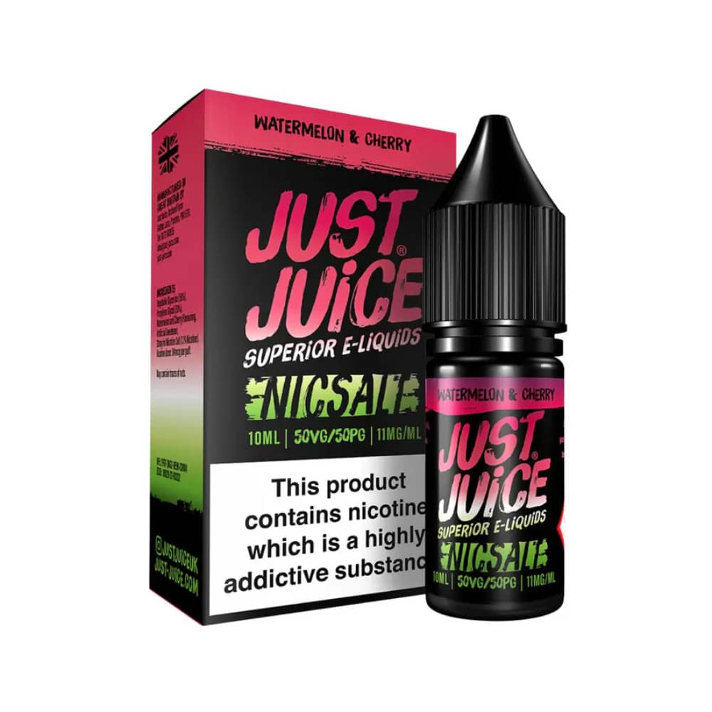 Just Juice Original Nic Salts e liquids 10ml Watermelon & Cherry 10mg
