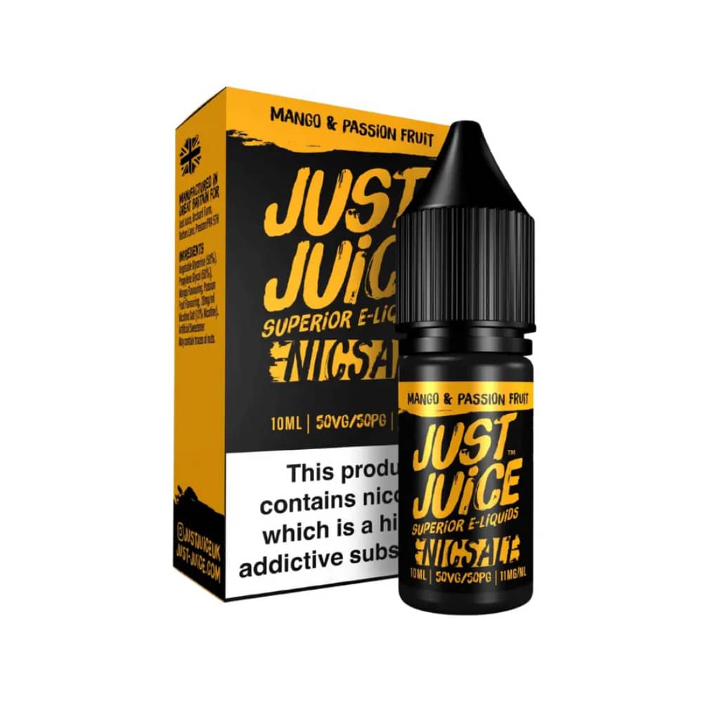 Just Juice Original Nic Salts e liquids 10ml Mango Passion Fruit 10mg