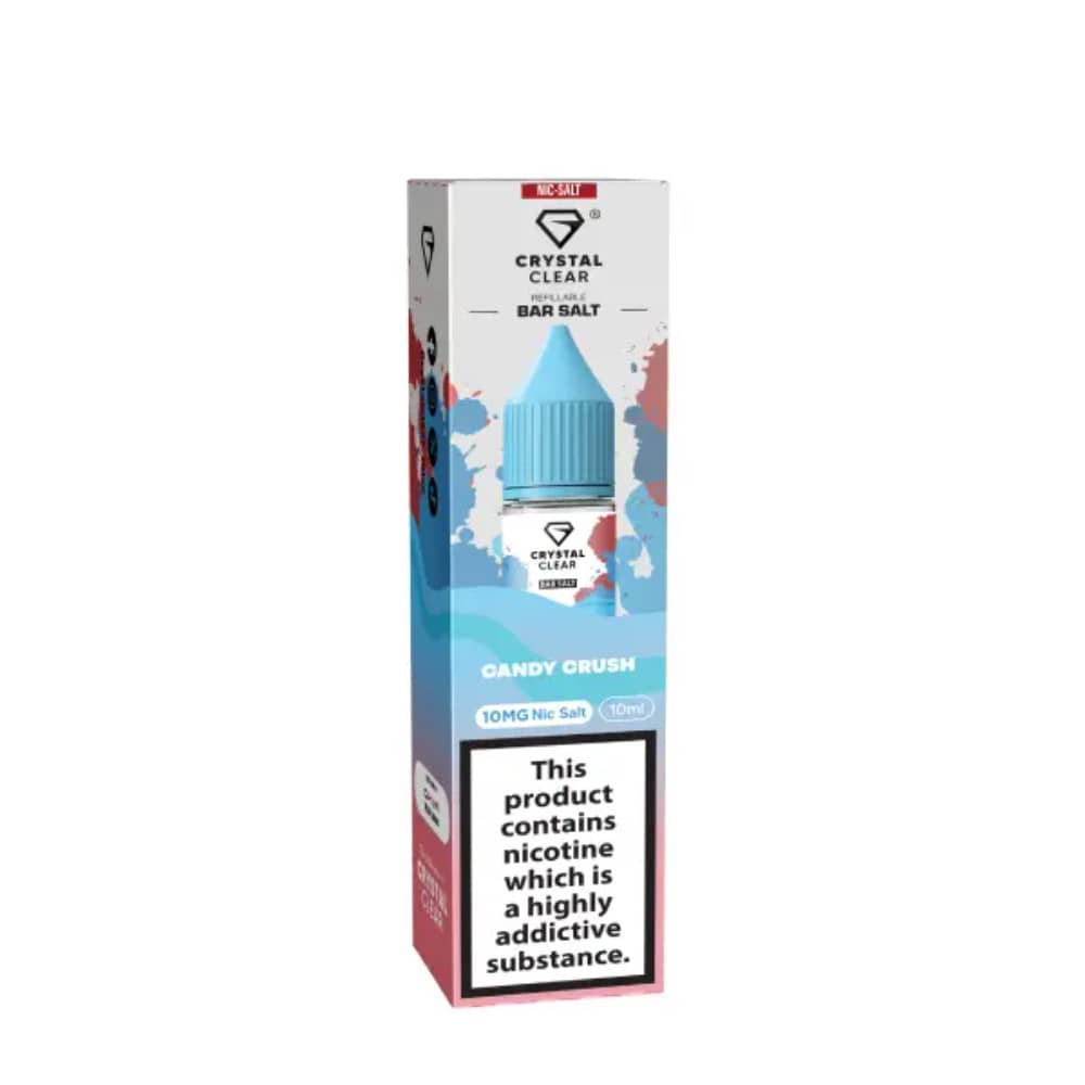 Crystal Clear Nic Salts e liquids 10ml Candy Crush 10mg