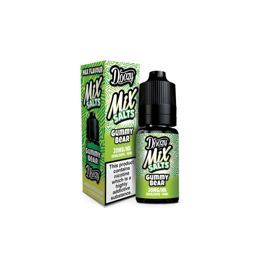 Doozy Mix Nic Salts 10ml e liquids 10ml Gummy Bear 10mg