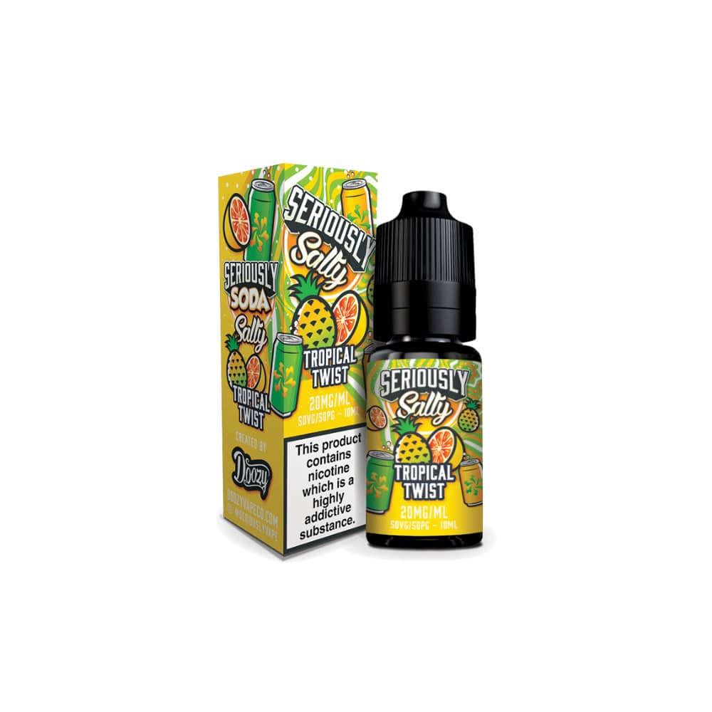 Doozy Serious Soda Nic Salts e liquids 10ml Tropical Twist 20mg
