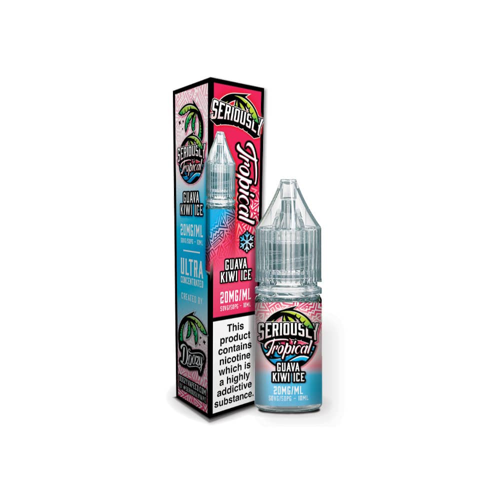 Doozy Serious Tropical Nic Salts e liquids 10ml Guava Kiwi Ice 10mg