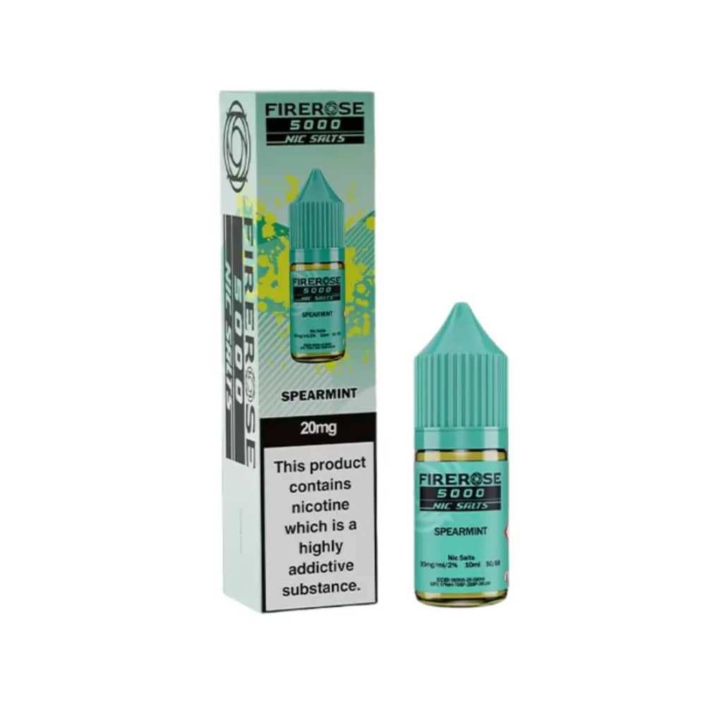 Firerose 5000 Nic Salt e liquids Spearmint 10mg