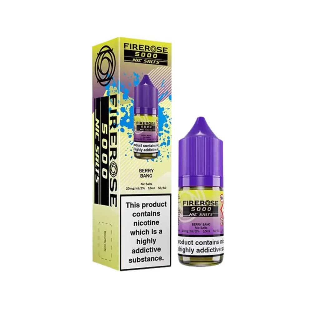 Firerose 5000 Nic Salt e liquids Berry Bang 20mg