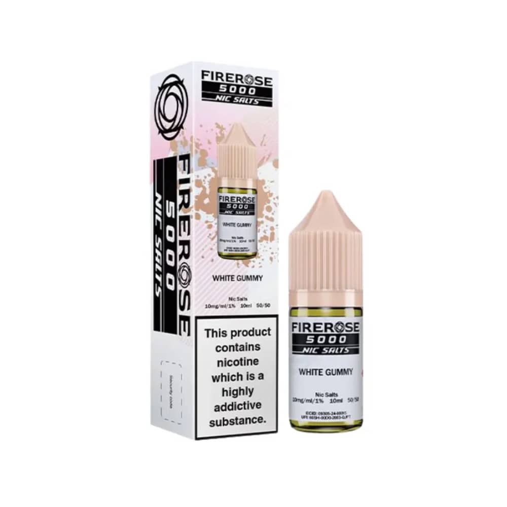 Firerose 5000 Nic Salt e liquids White Gummy 20mg