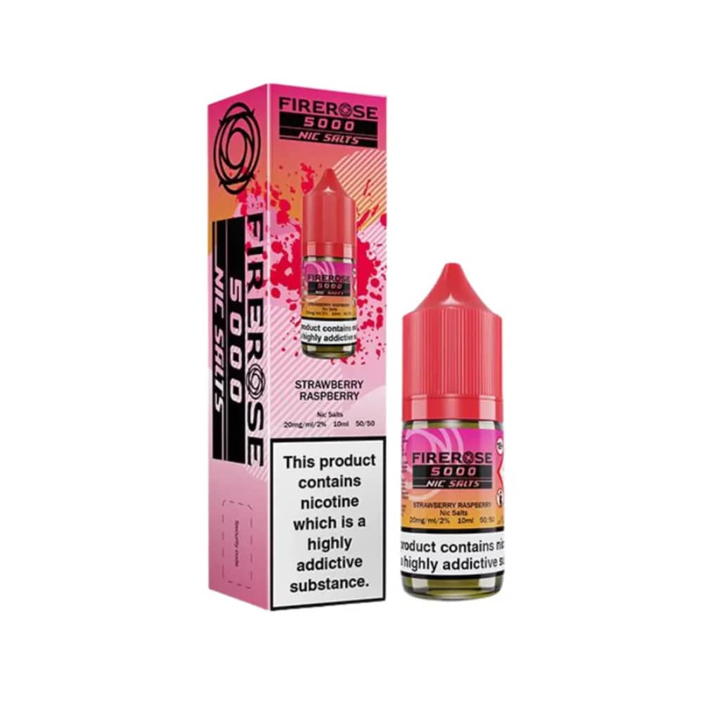 Firerose 5000 Nic Salt e liquids Strawberry Raspberry 10mg
