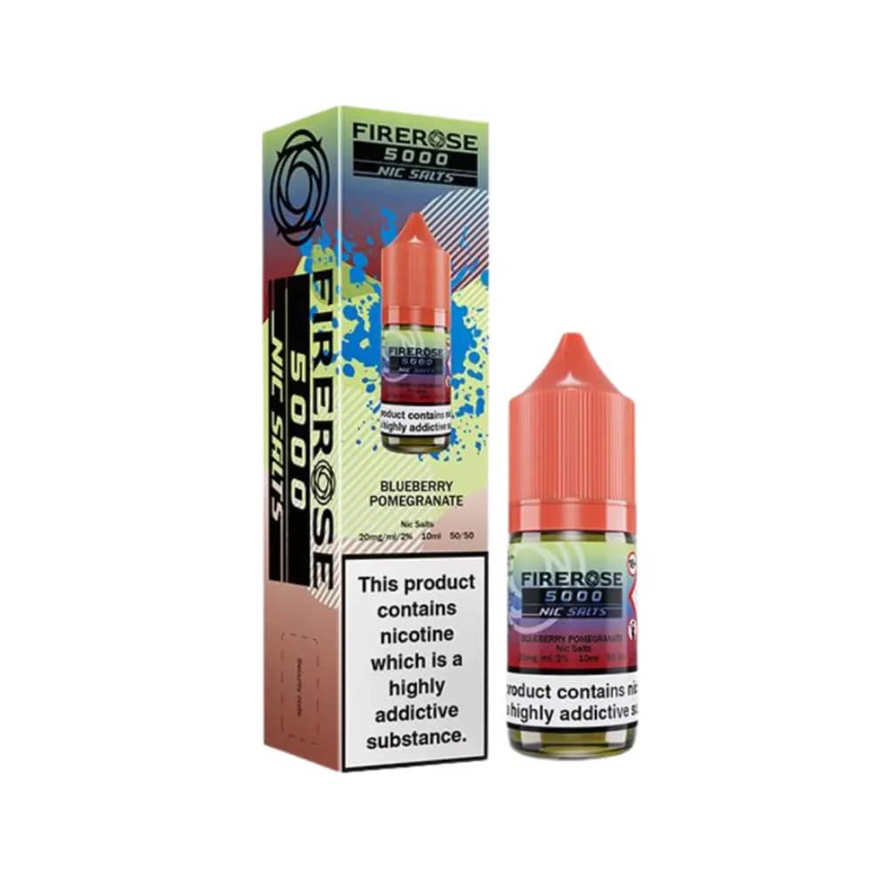 Firerose 5000 Nic Salt e liquids Blueberry Pomegranate 10mg