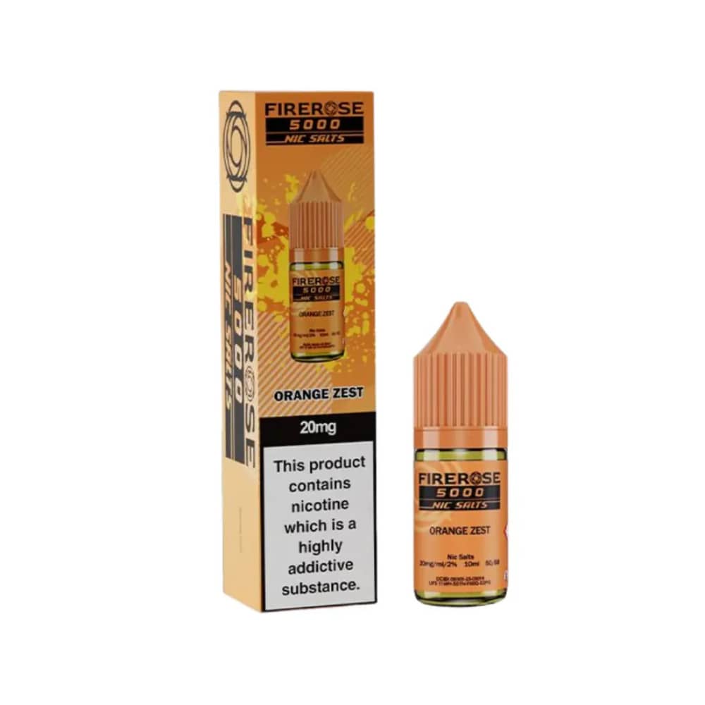 Firerose 5000 Nic Salt e liquids Orange Zest 10mg