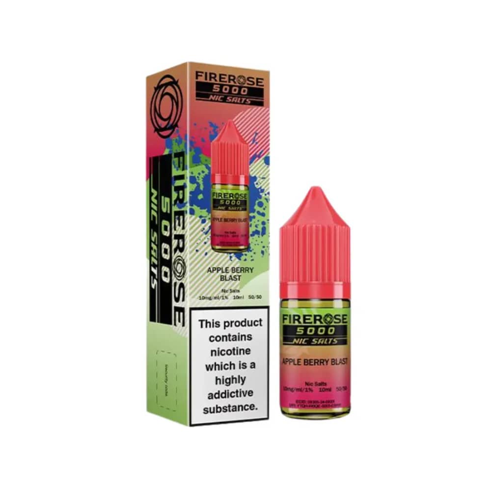 Firerose 5000 Nic Salt e liquids Apple Berry Blast 20mg