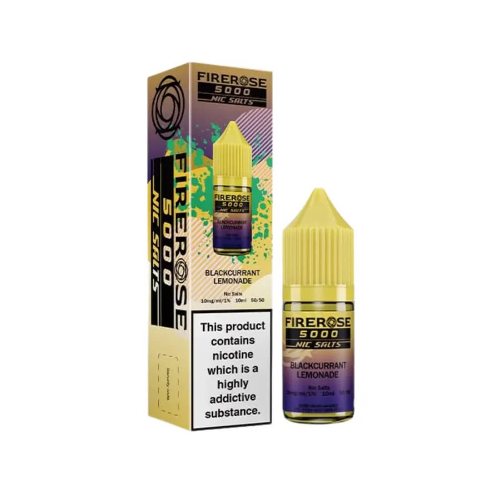 Firerose 5000 Nic Salt e liquids Blackcurrant Lemonade 20mg