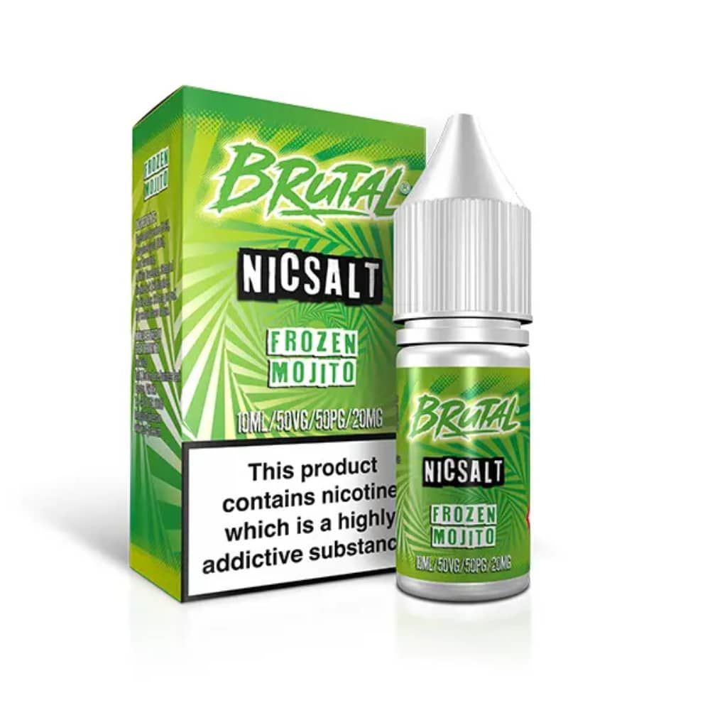 Just Juice Brutal Nic Salts e liquids 10ml Drinks Frozen Mojito 20mg
