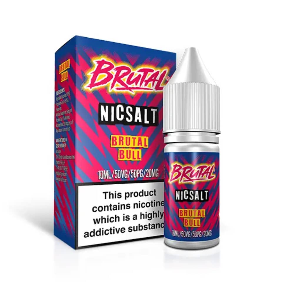 Just Juice Brutal Nic Salts e liquids 10ml Drinks Brutal Bull 10mg