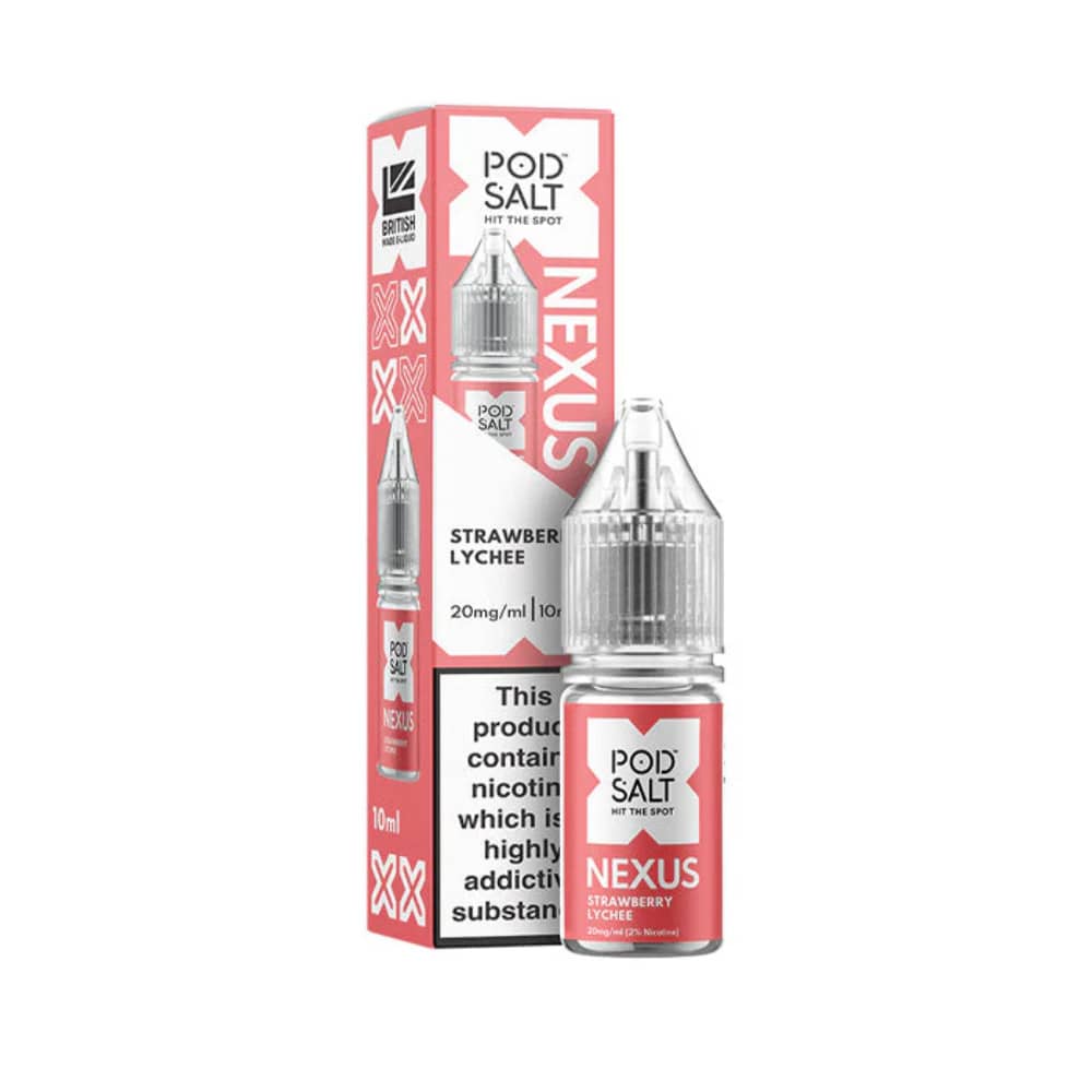 Pod Salt Nexus e liquids 10ml Strawberry Lychee 10mg