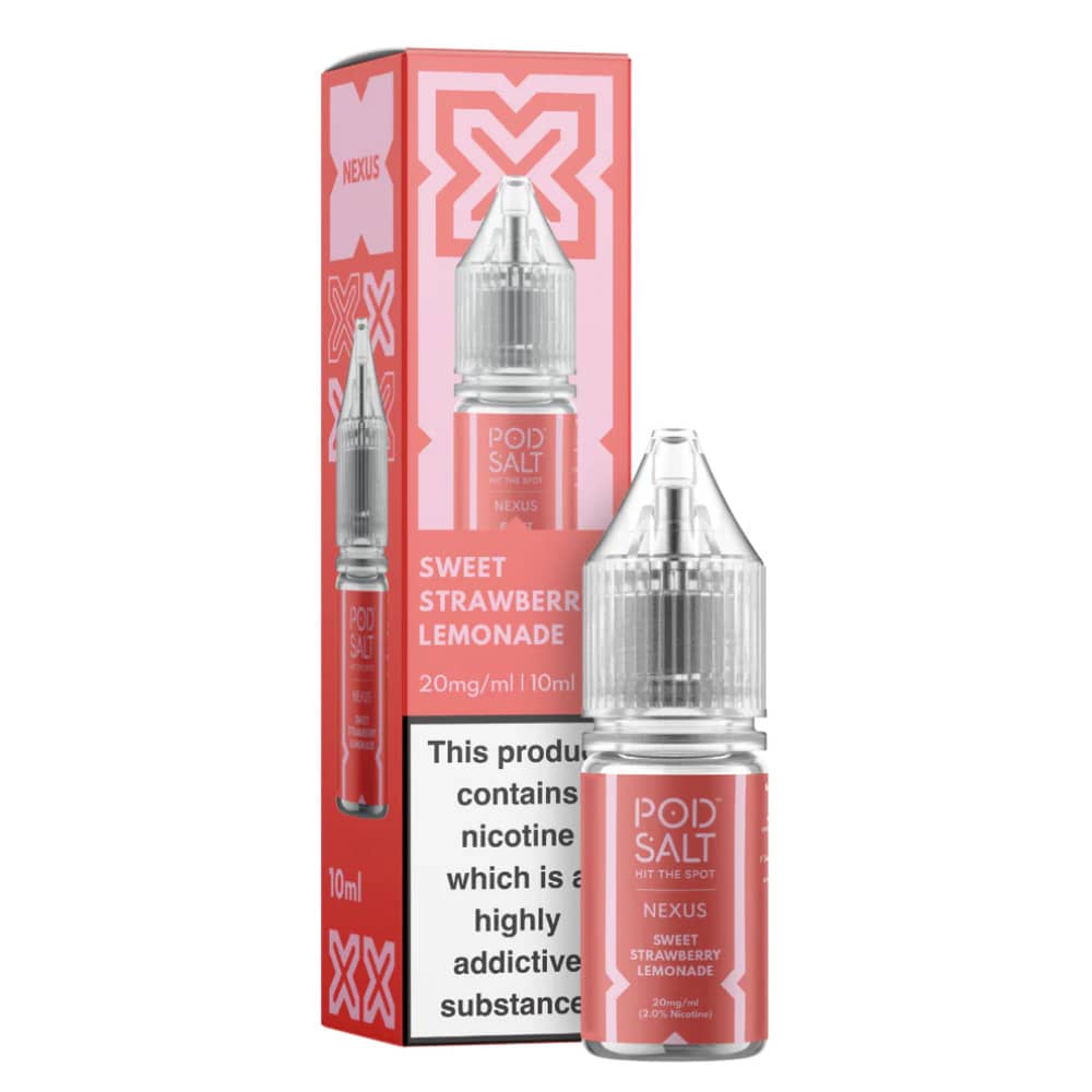 Pod Salt Nexus e liquids 10ml Sweet Strawberry Lemonade 10mg