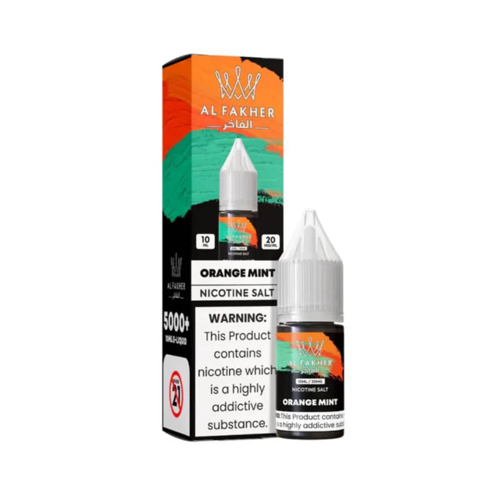Al Fakher Nic Salts e liquids 10ml Orange Mint 10mg